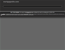 Tablet Screenshot of mortgagesite.com